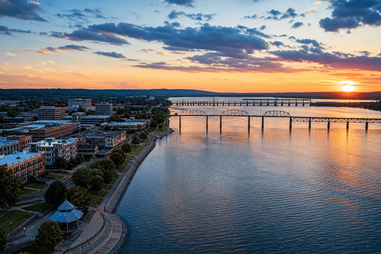 Decatur Alabama Tennessee River waterfront and Wheeler Lake — best movers in Decatur