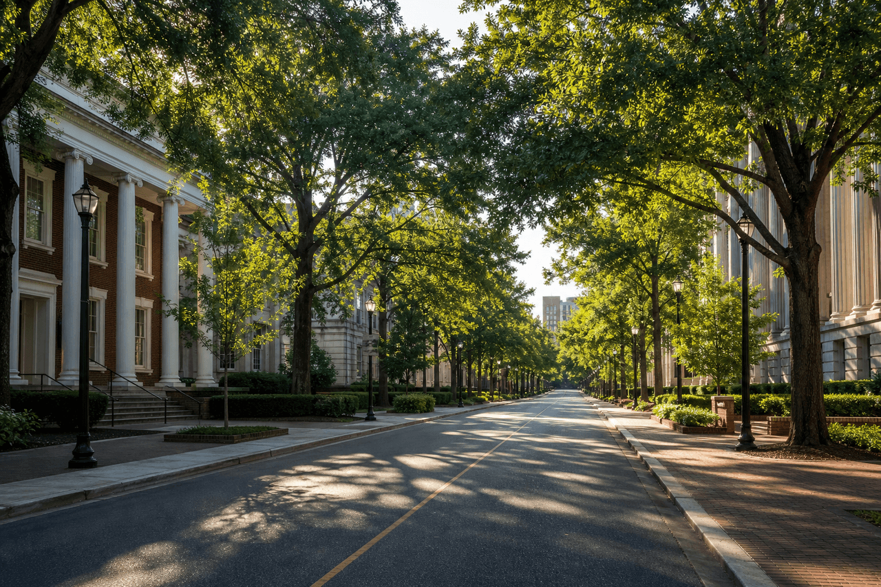 Tuscaloosa Alabama with the University of Alabama campus and riverfront — best movers in Tuscaloosa