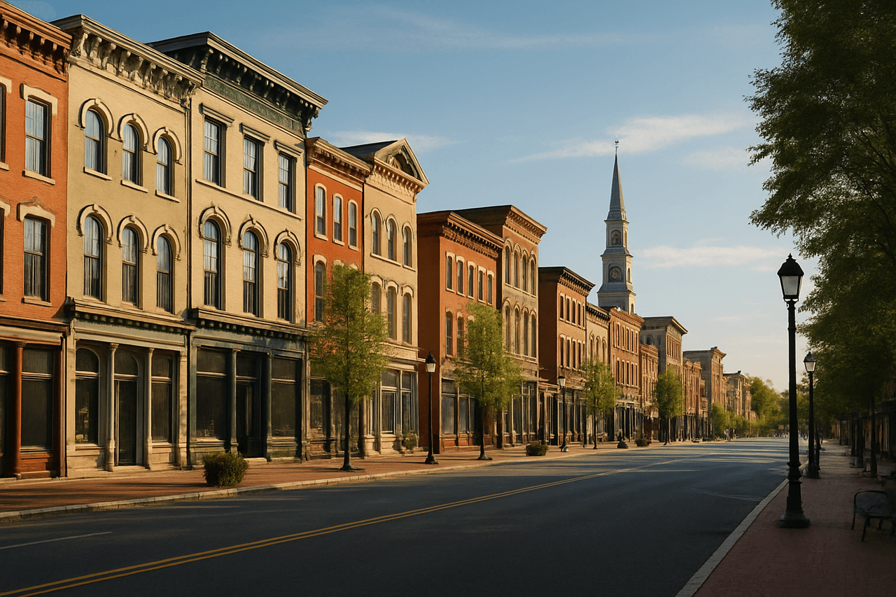 Historic Main Street in Middletown, Delaware