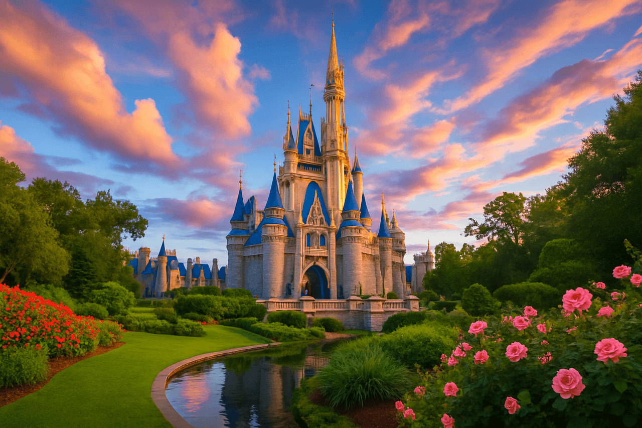 Cinderella Castle at Disney World, Orlando, Florida