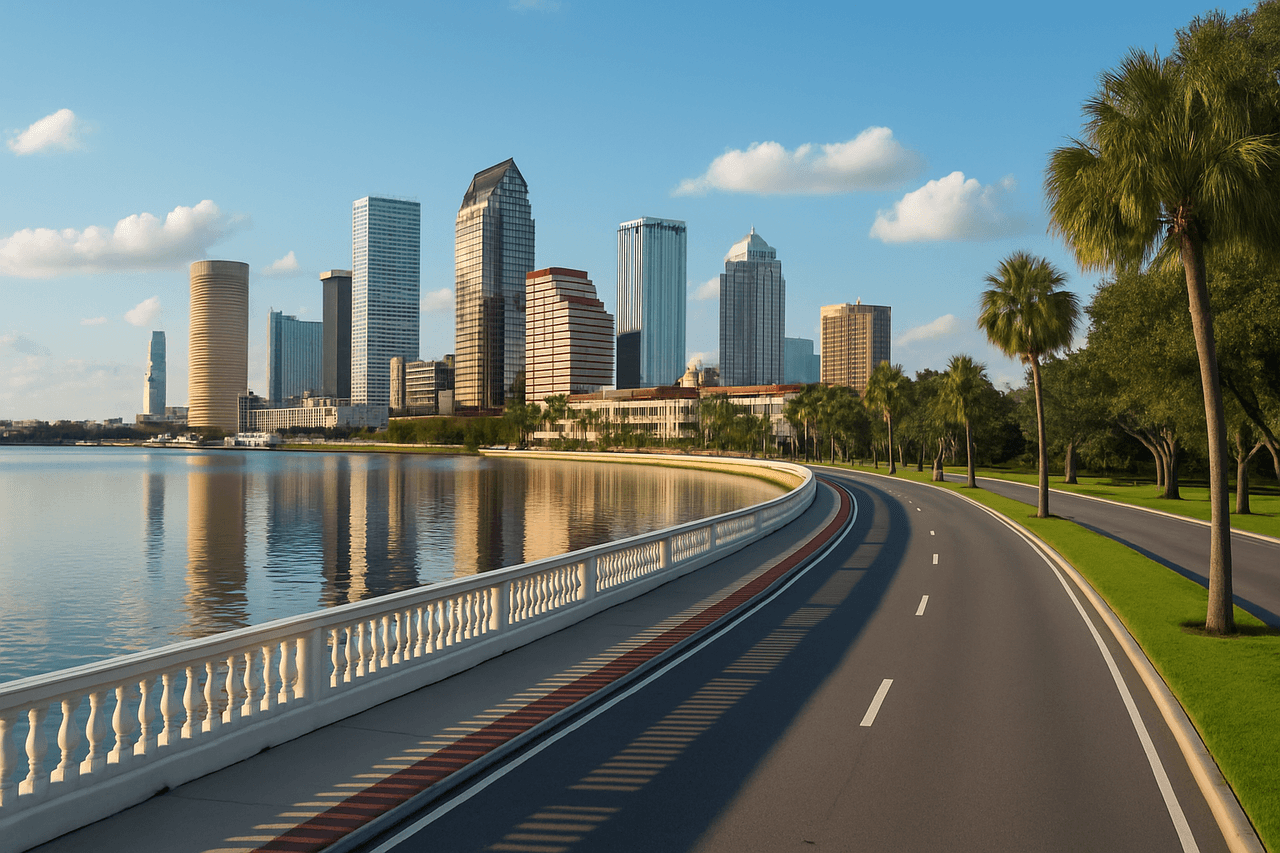 Bayshore Boulevard in Tampa, Florida