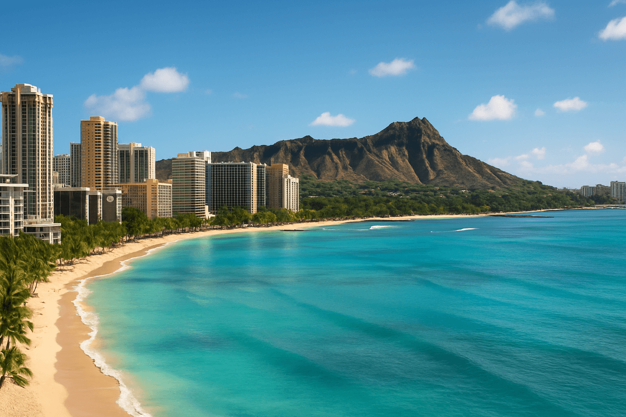 Honolulu movers near Diamond Head, Waikiki Beach, and Iolani Palace