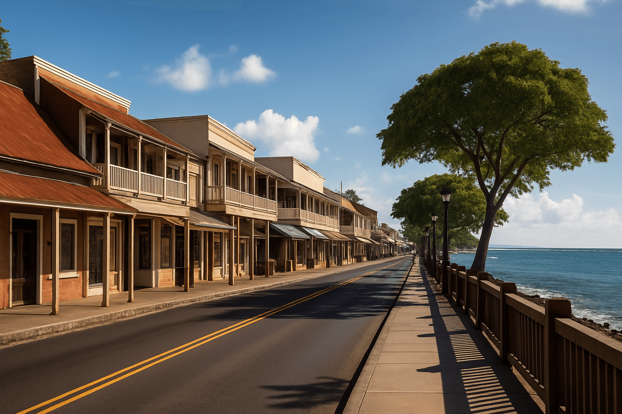 Lahaina movers near Front Street, Banyan Tree Park, and Lahaina Harbor