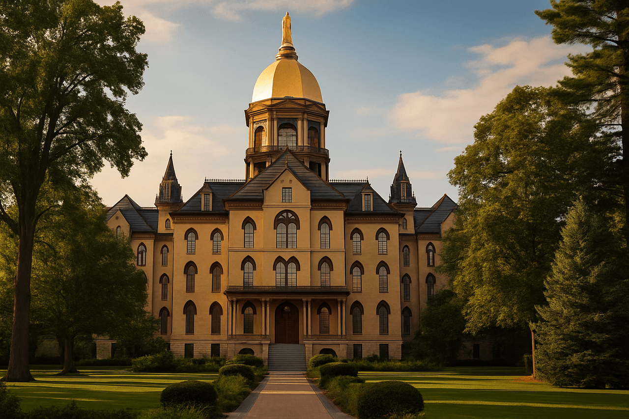 University of Notre Dame campus in South Bend