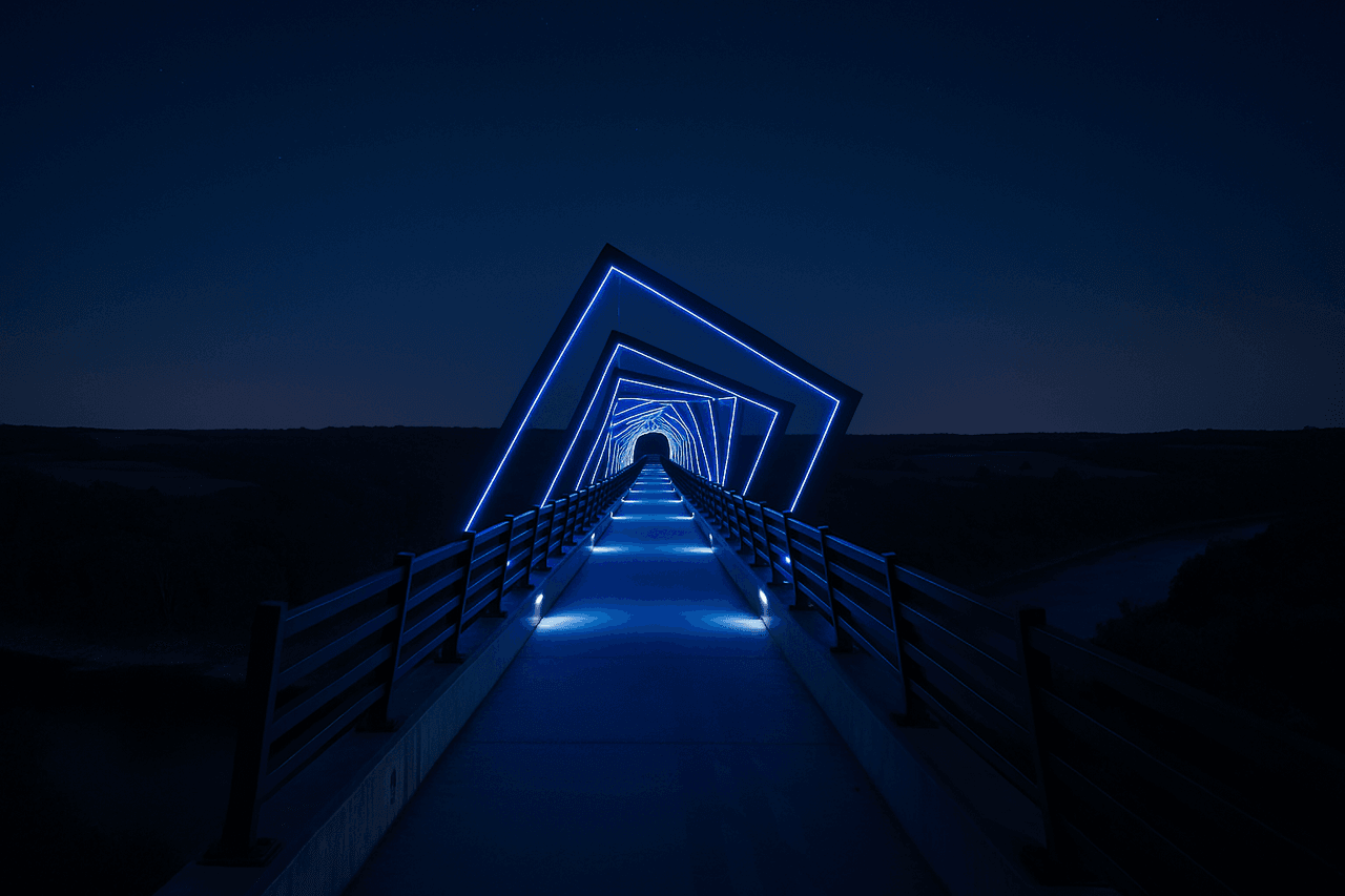 High Trestle Trail Bridge near Ankeny