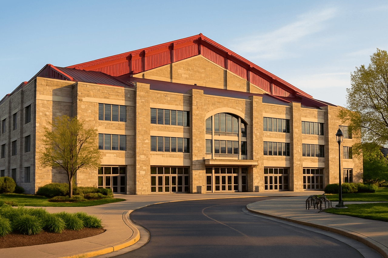 Allen Fieldhouse at the University of Kansas in Lawrence