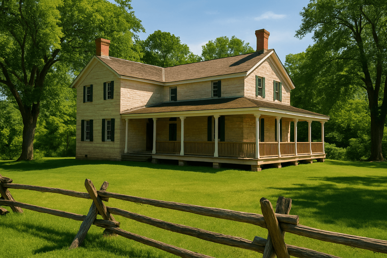 Downtown Olathe Kansas — Olathe Heritage Center and Mahaffie Stagecoach Stop