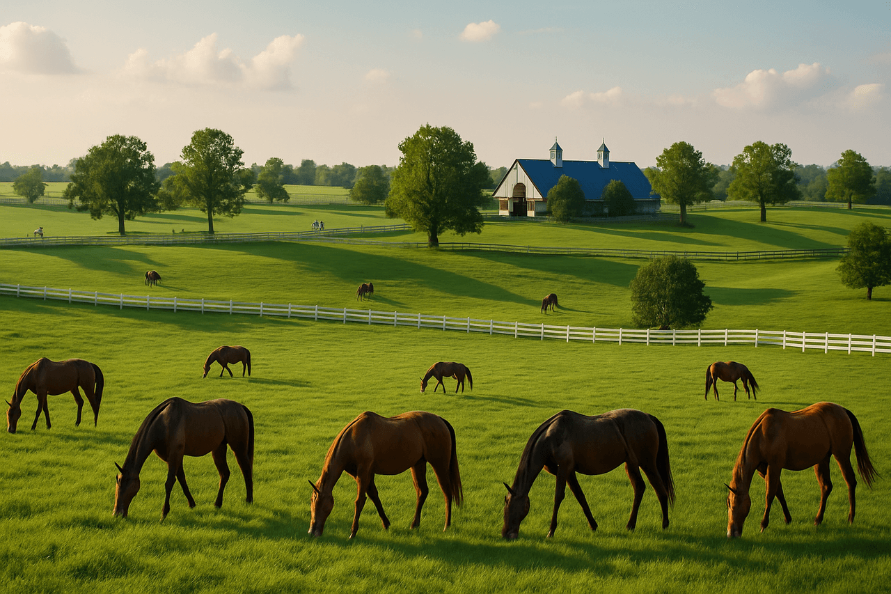 Lexington, KY with a view of the Kentucky Horse Park