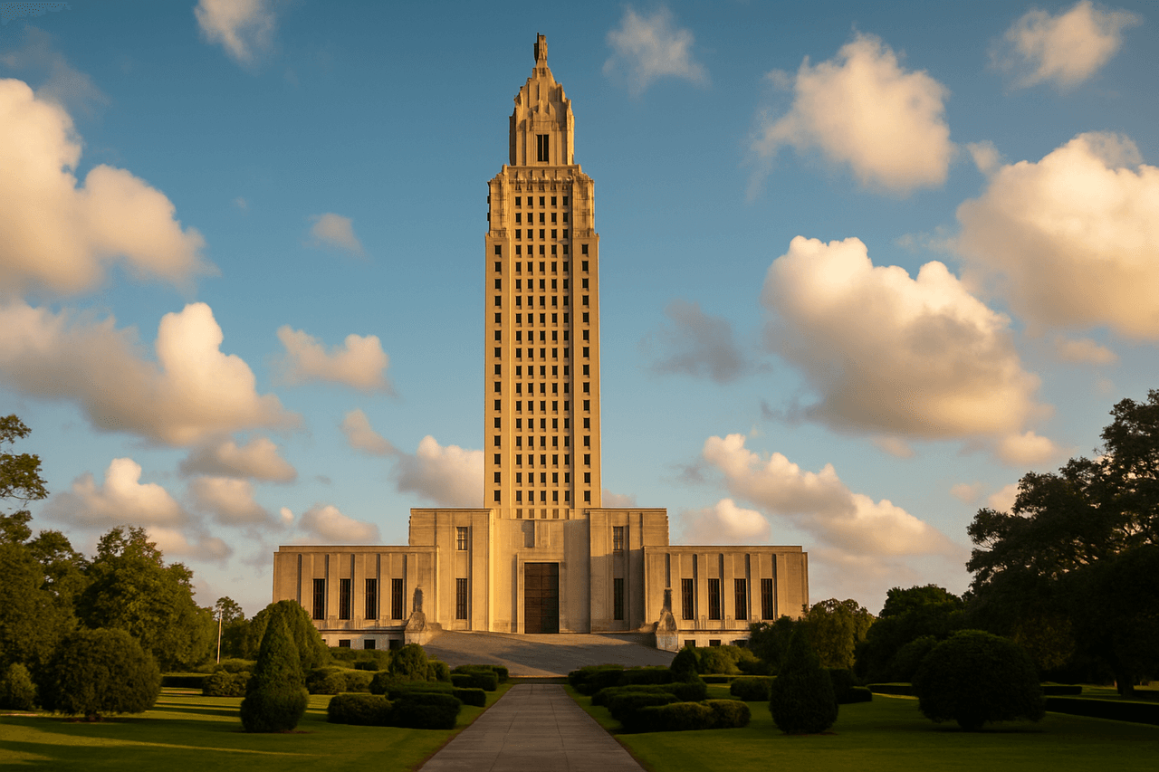 Best movers in Baton Rouge, Louisiana, near the State Capitol Building
