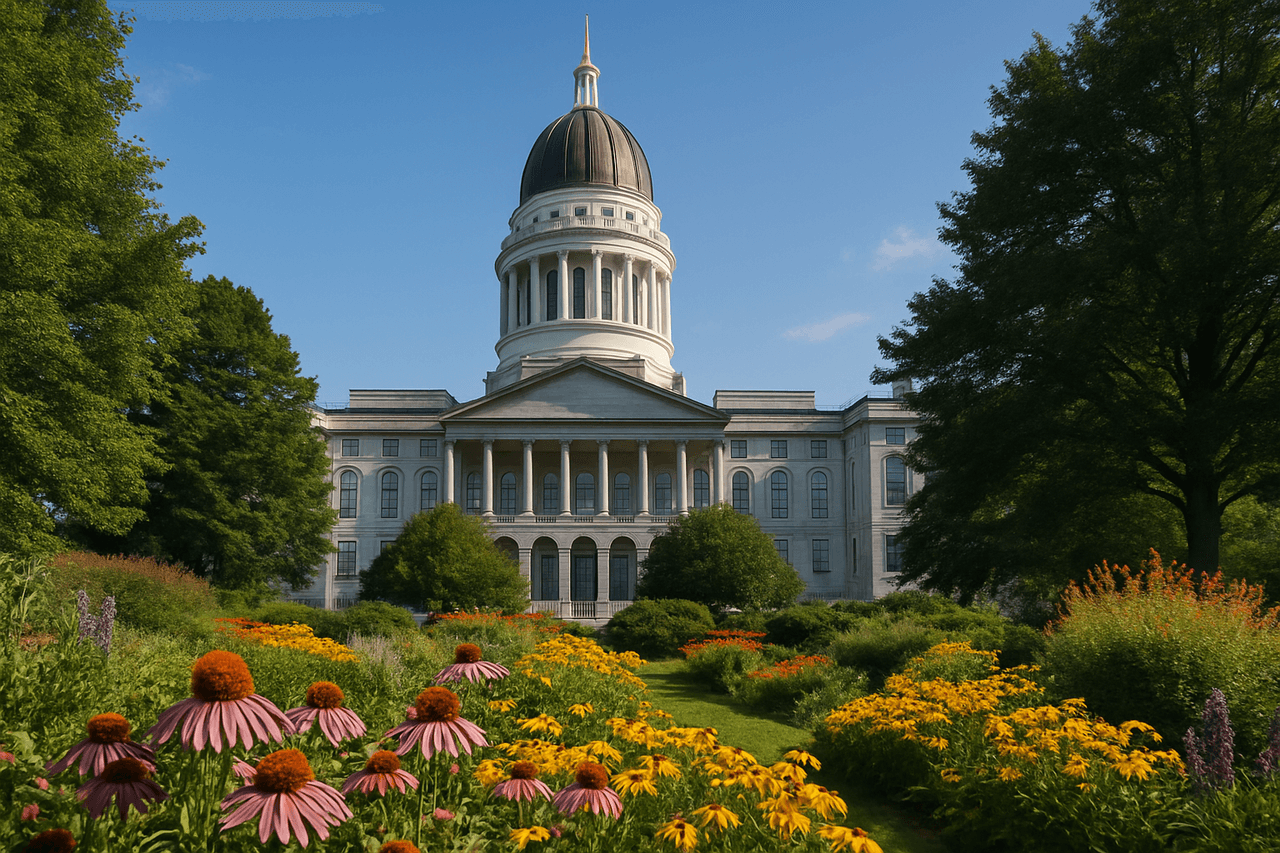 Mayfair Augusta Maine — Augusta, ME - Maine State House with its impressive dome
