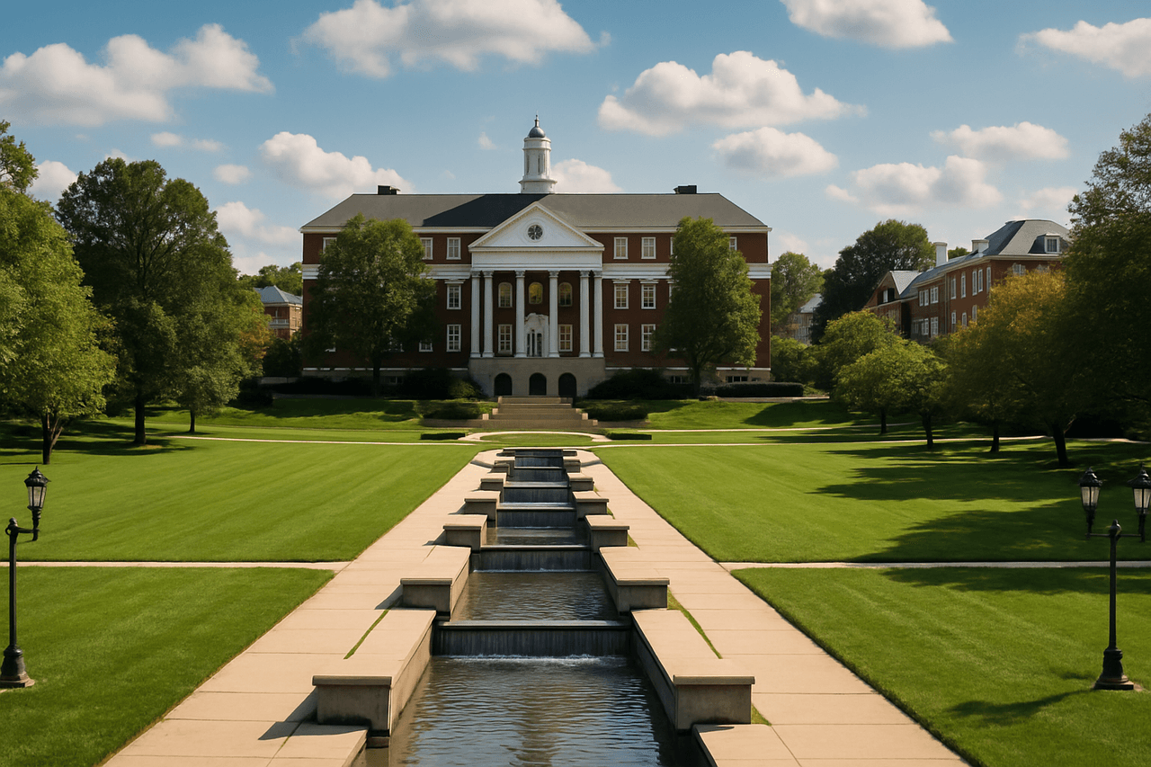 University of Maryland's iconic campus in College Park