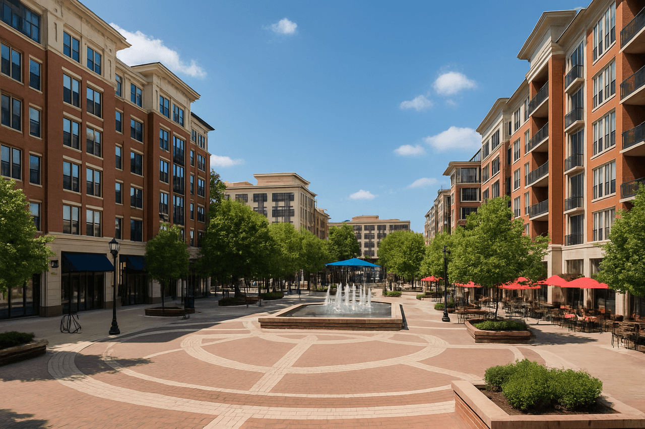 Rockville Town Square with vibrant community atmosphere