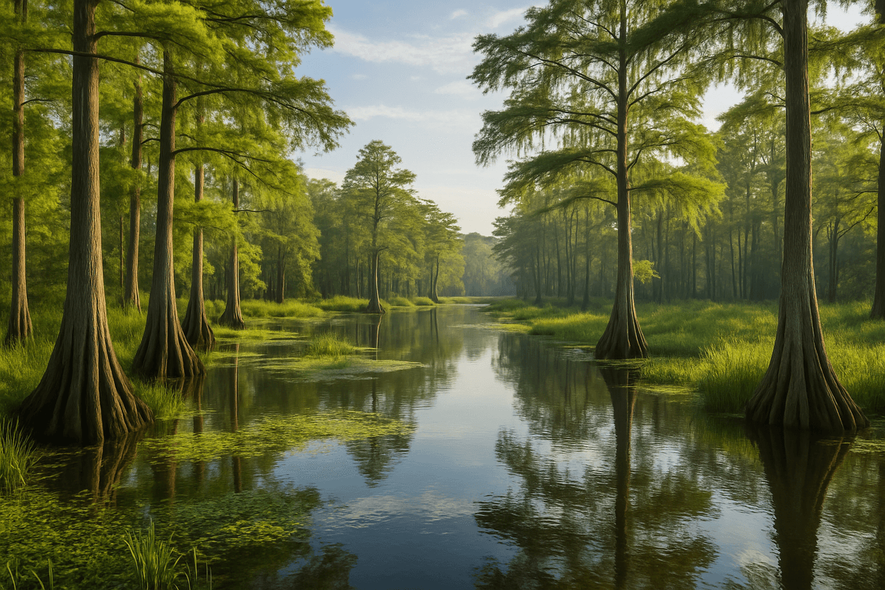 Greenville, MS near the Greenville Cypress Preserve