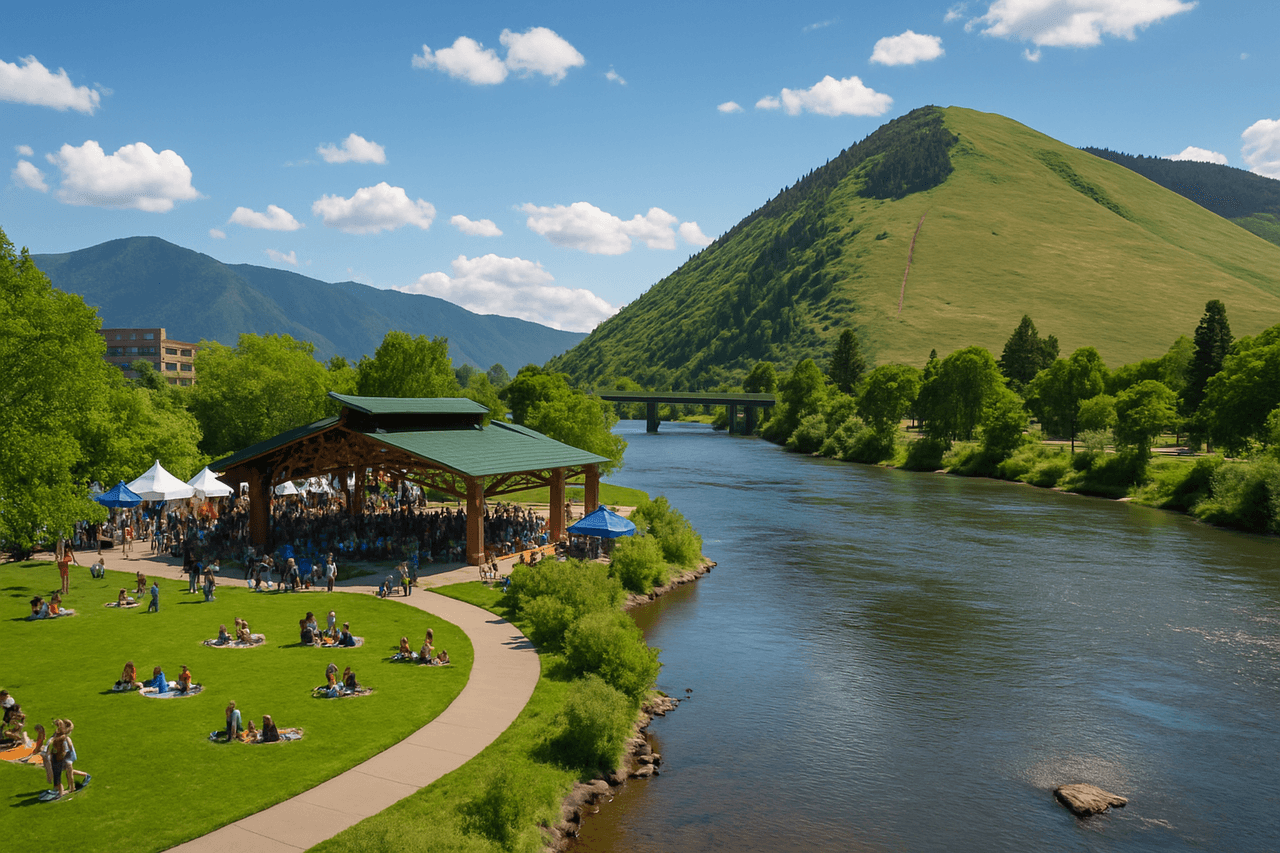 Northside Missoula Montana — Missoula, Montana featuring Caras Park