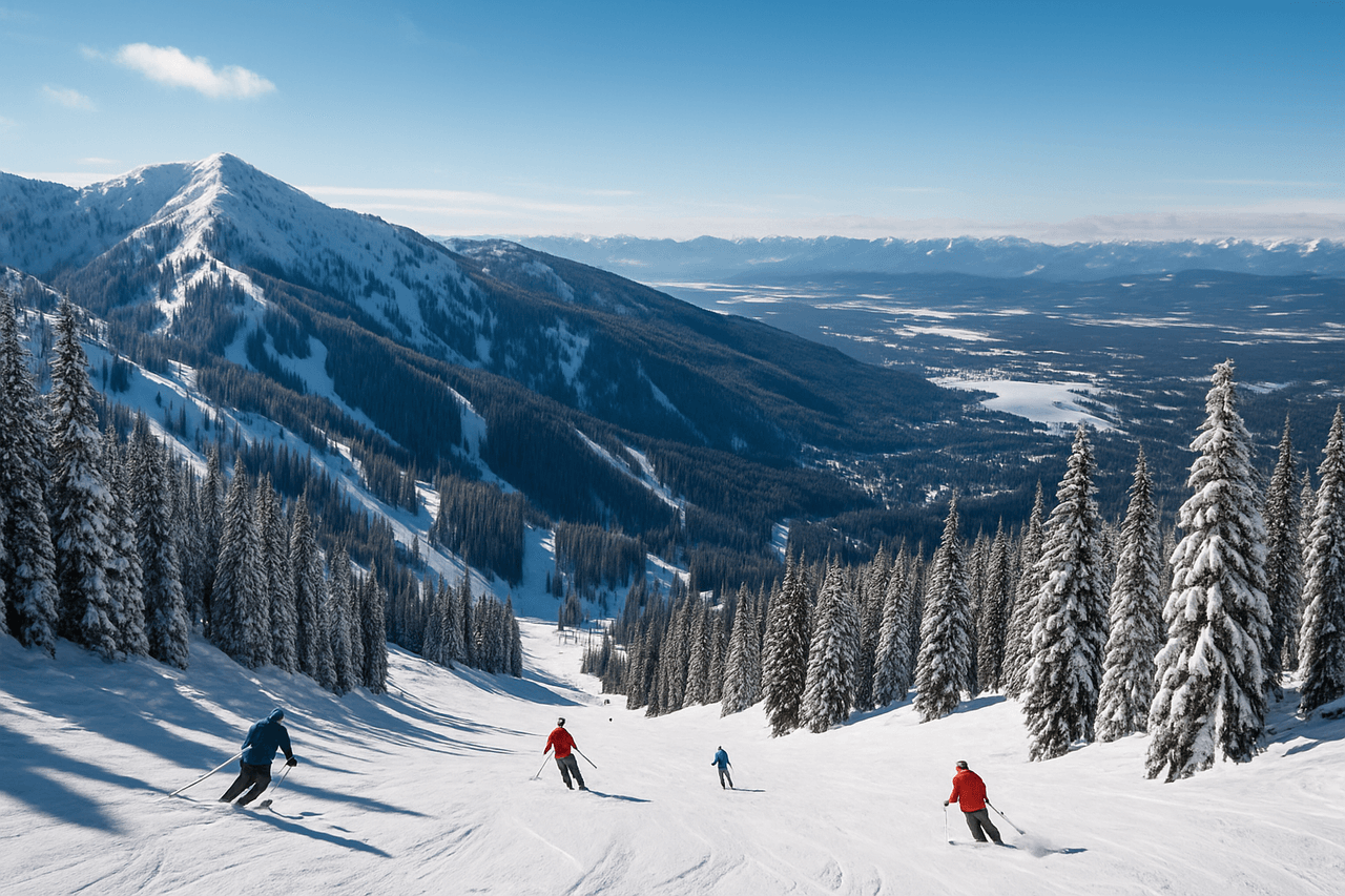 Whitefish, Montana with Whitefish Mountain Resort