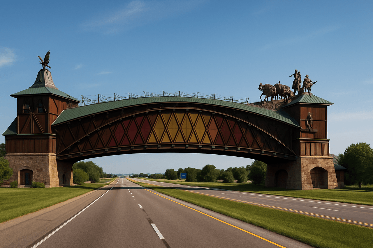 Great Platte River Road Archway Monument in Kearney