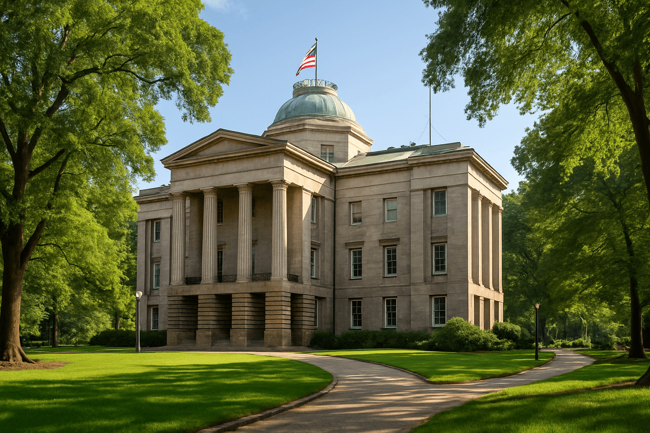 Five Points Raleigh North Carolina — Historic North Carolina State Capitol building in Raleigh