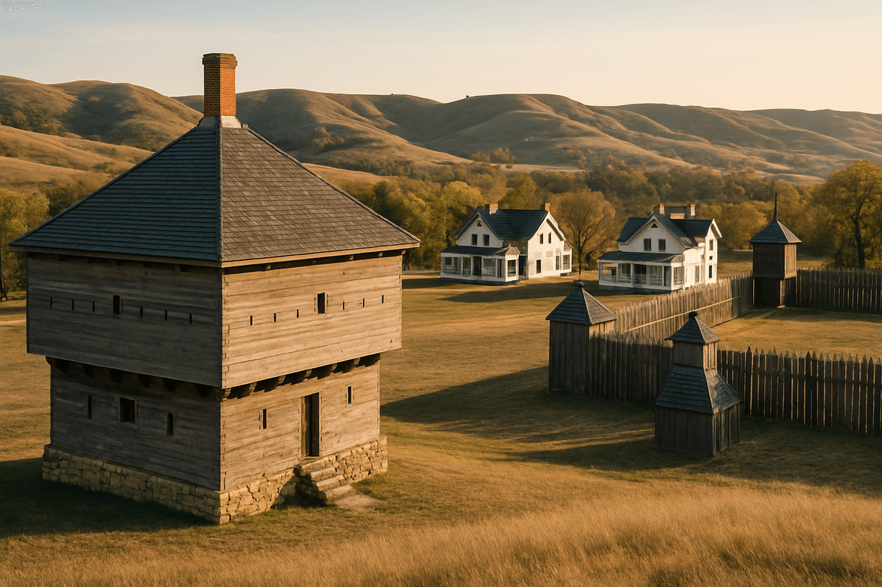 Fort Abraham Lincoln State Park in Mandan