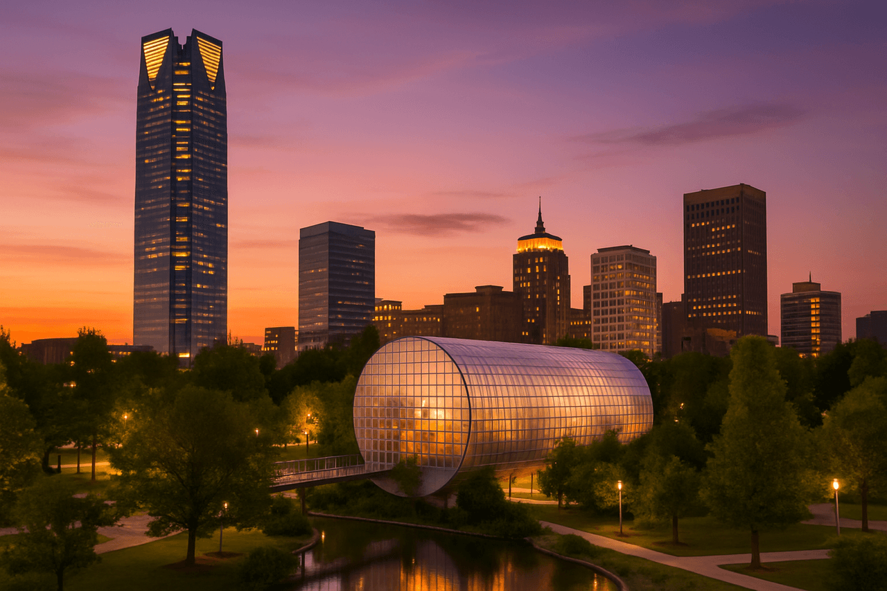 Oklahoma City skyline with Devon Tower