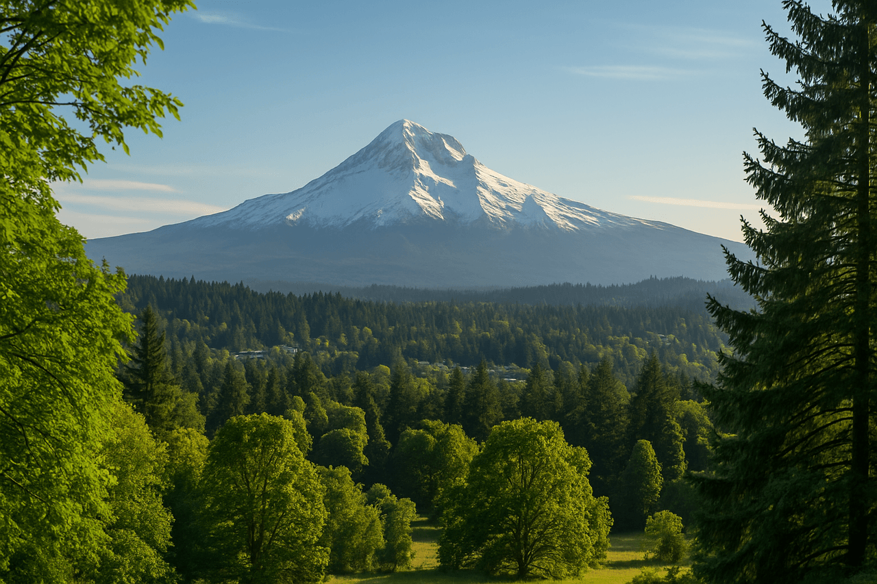 Centennial Gresham Oregon — View of Mount Hood from Gresham
