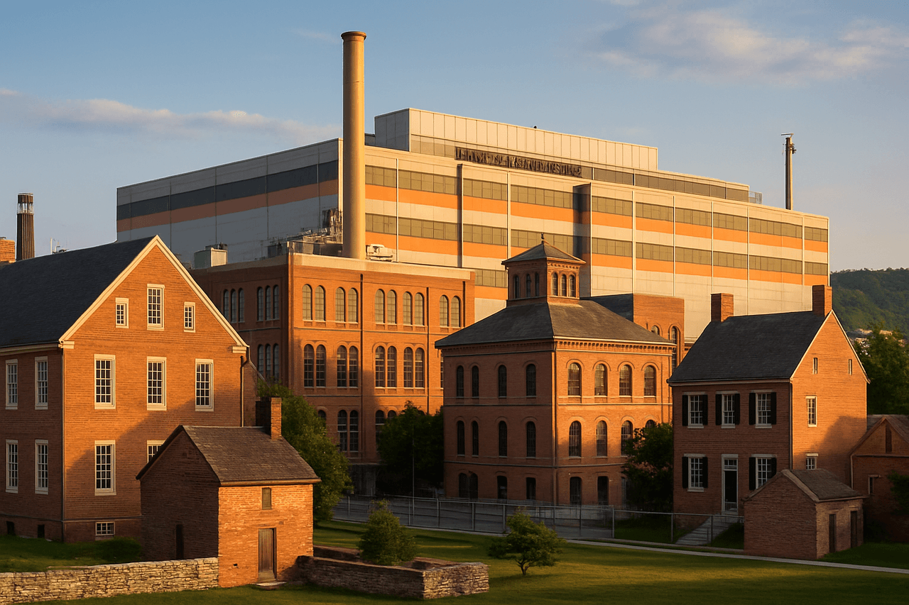 York with Harley-Davidson Factory and Colonial Complex