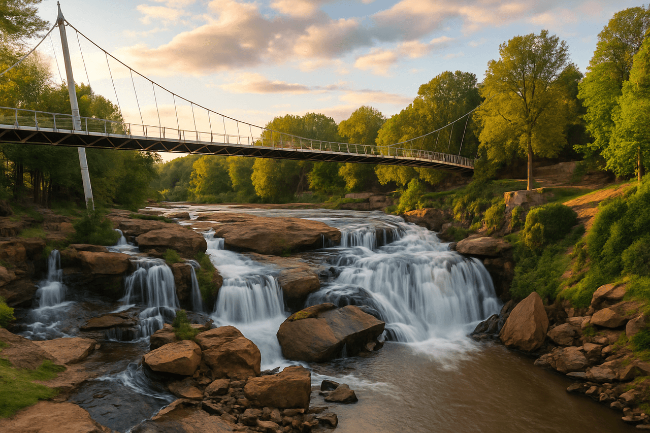 Greer Greenville South Carolina — Best movers in Greenville, SC with Falls Park on the Reedy