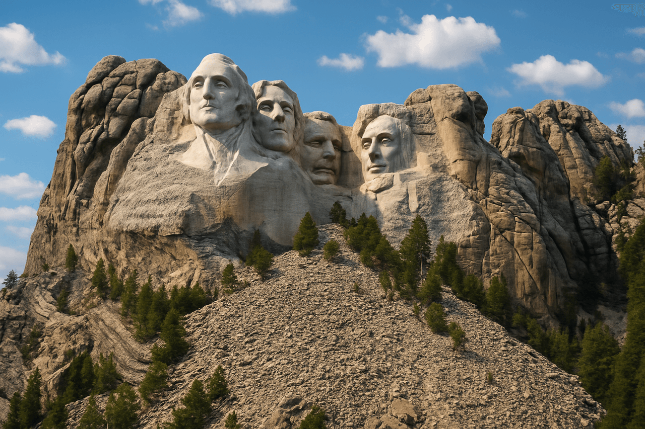 Rapid City with Mount Rushmore nearby