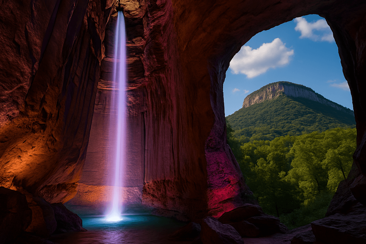 Chattanooga skyline with Ruby Falls