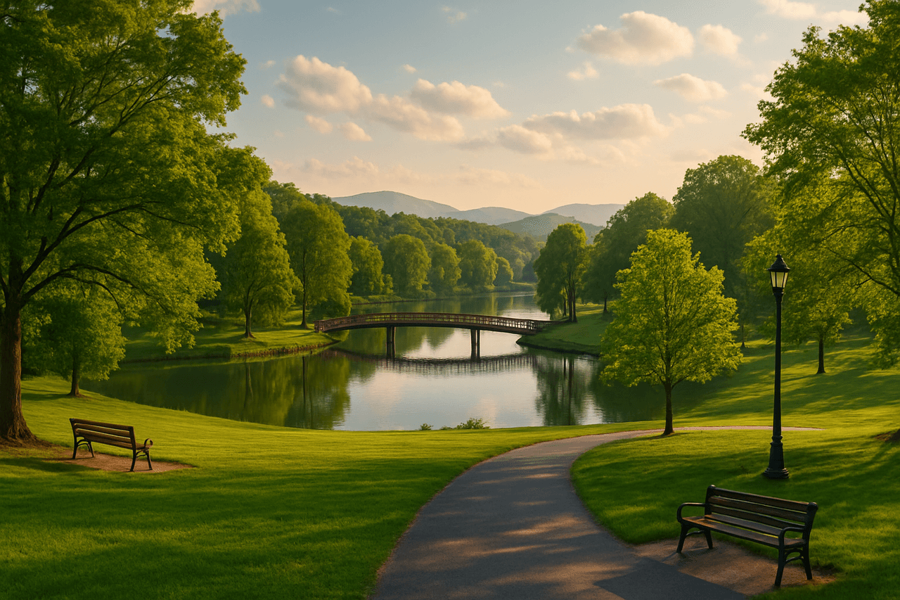 Johnson City with King Common Park