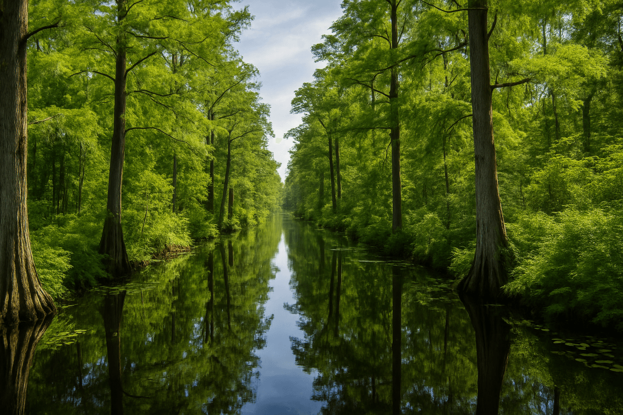 Downtown Suffolk Virginia — Natural beauty of the Great Dismal Swamp in Suffolk