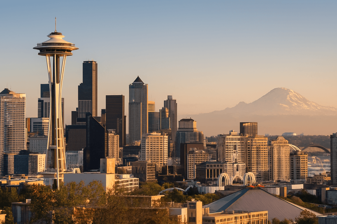 Seattle skyline featuring the Space Needle