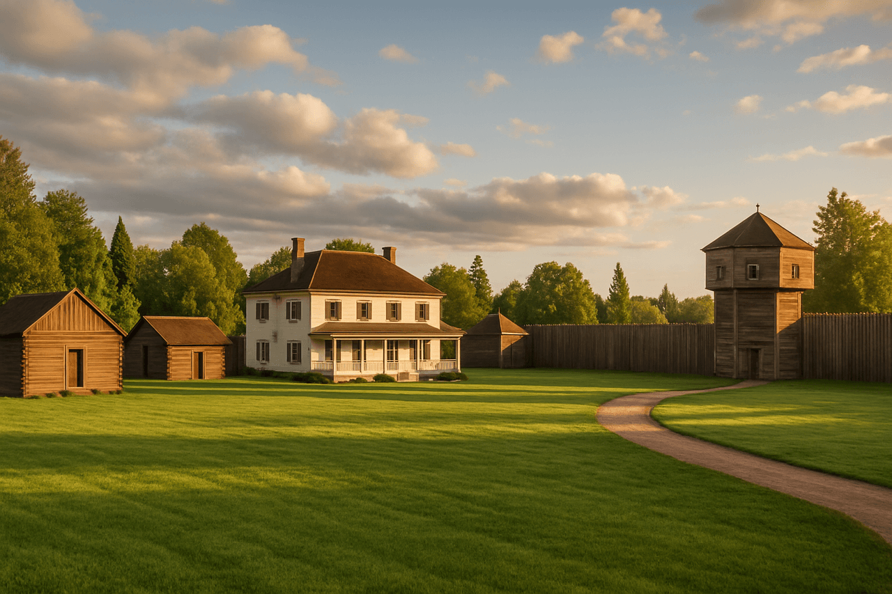 Historic Fort Vancouver and its surrounding grounds