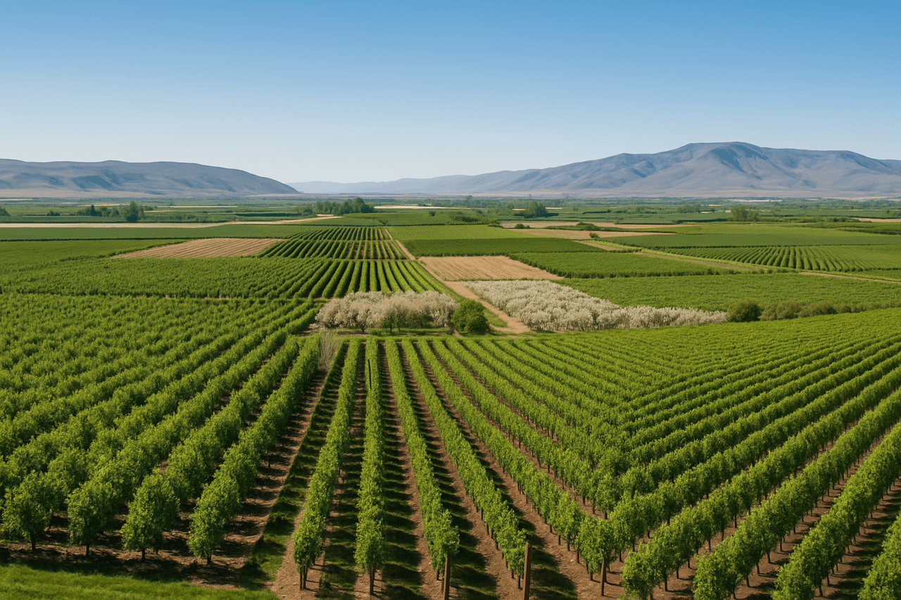 Yakima Valley's lush vineyards and orchards