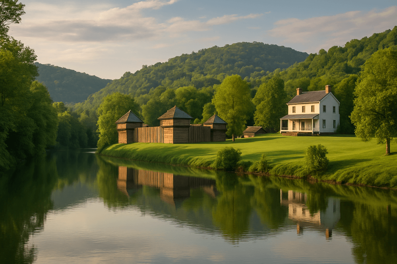 Fairmont WV with Prickett's Fort State Park