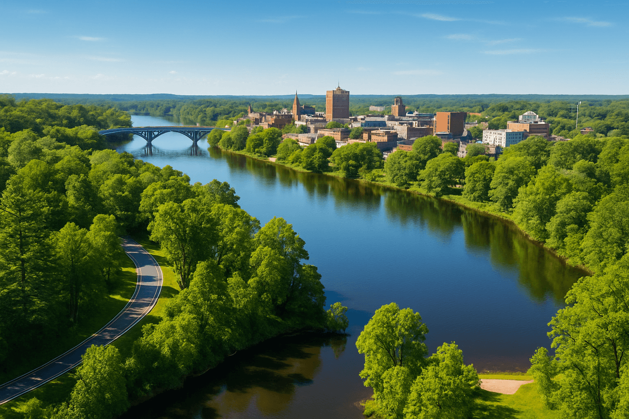 Eau Claire with Carson Park