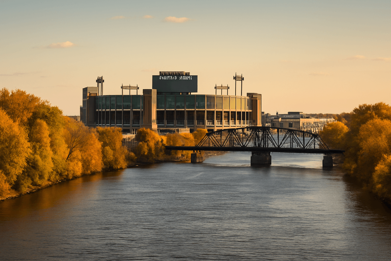 Green Bay with Lambeau Field