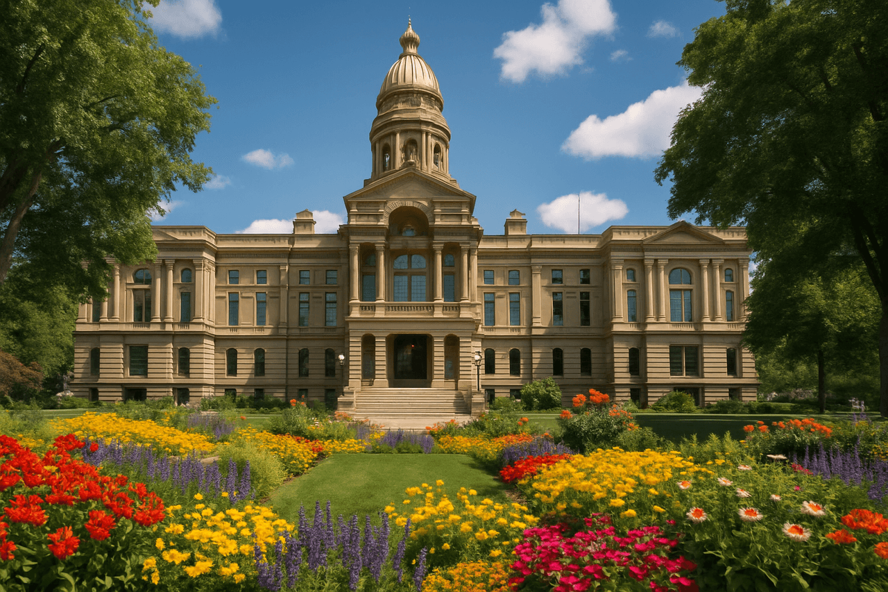 Central Cheyenne Wyoming — Cheyenne, Wyoming with the Capitol Building