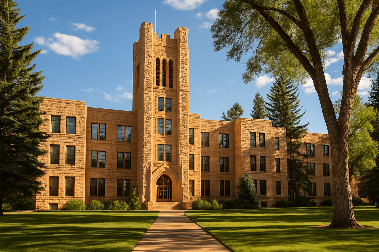 Laramie, Wyoming featuring the University of Wyoming