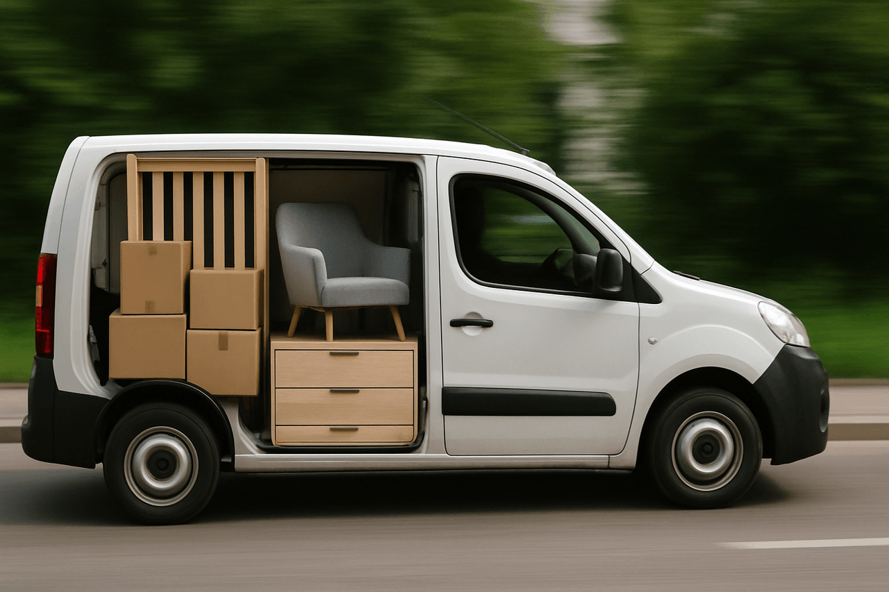 Small load move with cargo van and few items