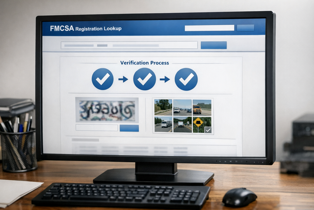 FMCSA registration lookup