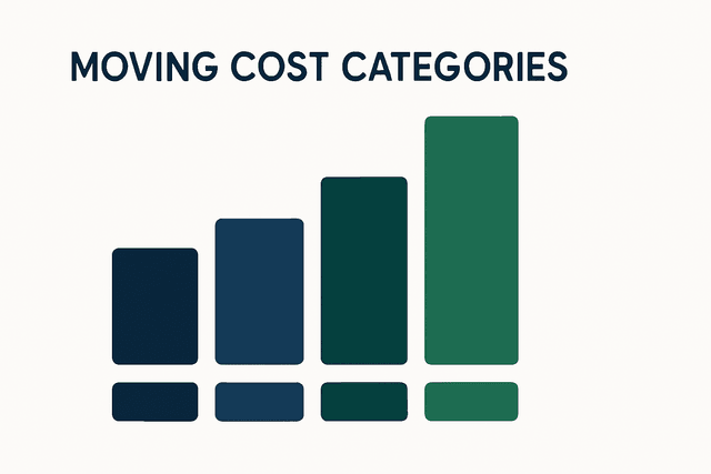 Abstract chart showing categories of moving expenses
